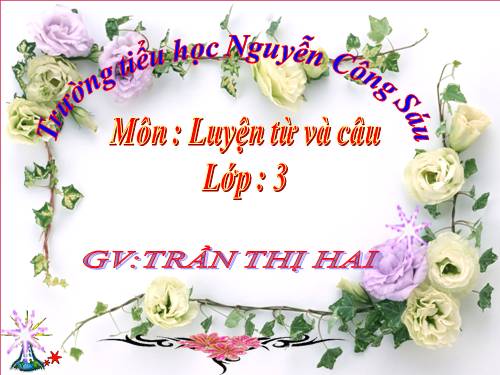 Tuần 6. MRVT: Trường học. Dấu phẩy