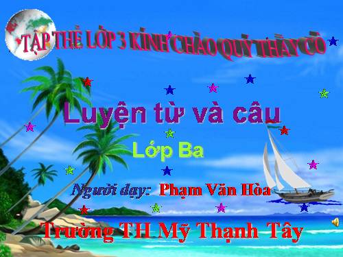 Tuần 23. Nhân hoá. Ôn tập cách đặt và trả lời câu hỏi Như thế nào?