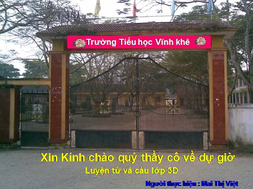 Tuần 23. Nhân hoá. Ôn tập cách đặt và trả lời câu hỏi Như thế nào?