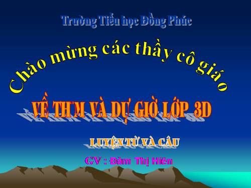Tuần 12. Ôn tập về từ chỉ hoạt động, trạng thái. So sánh