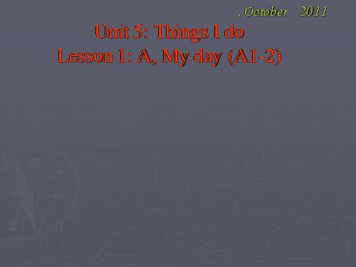 Unit 5. Things I do