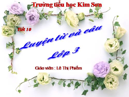 Tuần 10. So sánh. Dấu chấm