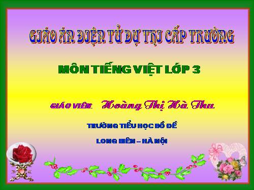Tuần 21. Nhân hoá. Ôn tập cách đặt và trả lời câu hỏi Ở đâu?