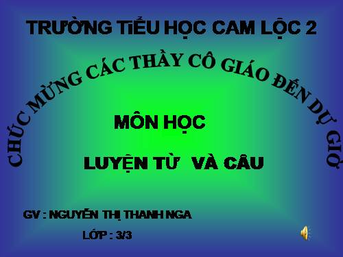 Tuần 12. Ôn tập về từ chỉ hoạt động, trạng thái. So sánh