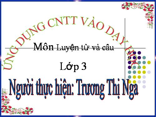Tuần 21. Nhân hoá. Ôn tập cách đặt và trả lời câu hỏi Ở đâu?