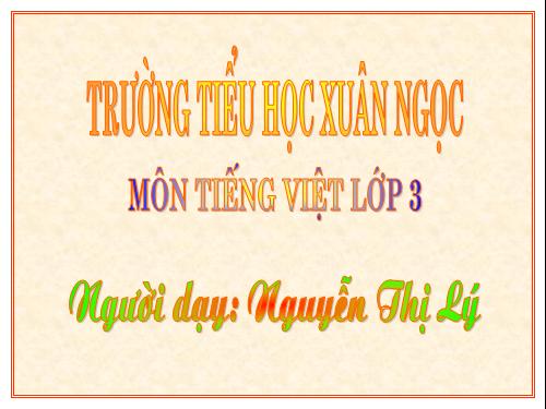 Tuần 7. Ôn tập về từ chỉ hoạt động, trạng thái. So sánh