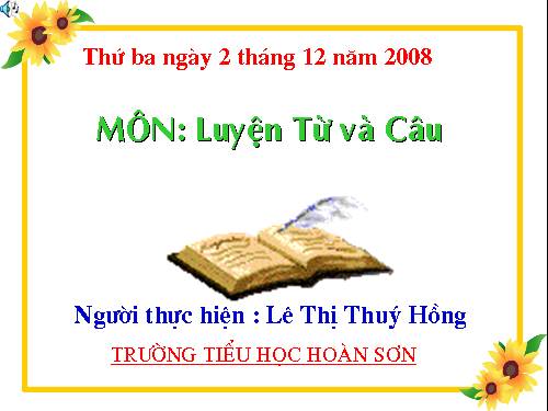 Tuần 15. MRVT: Các dân tộc. Luyện đặt câu có hình ảnh so sánh