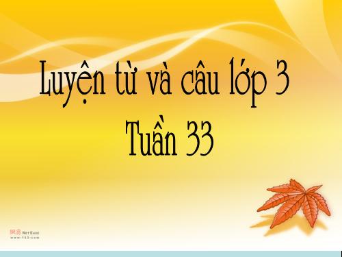 Tuần 33. Nhân hoá