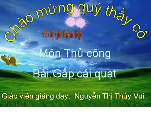 Bài 13. Gấp cái quạt