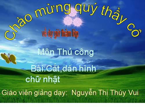 Bài 19. Cắt, dán hình chữ nhật