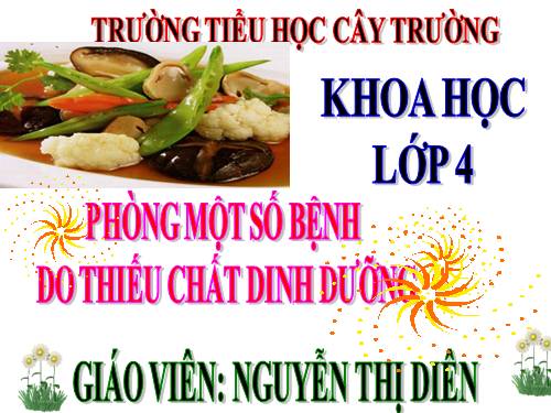 Bài 12. Phòng một số bệnh do thiếu chất dinh dưỡng