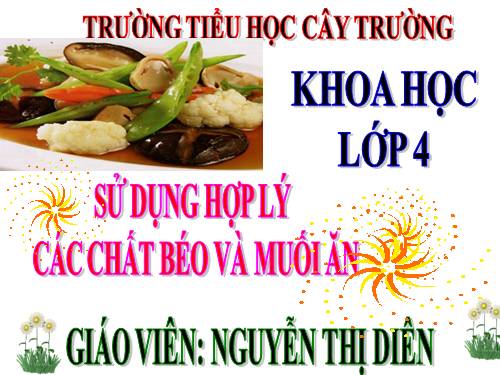 Bài 9. Sử dụng hơp lí các chất béo và muối ăn