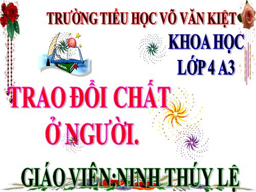 Bài 2. Trao đổi chất ở người