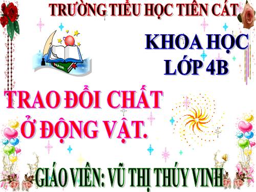 Bài 64. Trao đổi chất ở động vật
