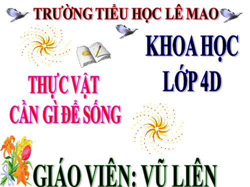 Bài 57. Thực vật cần gì để sống?
