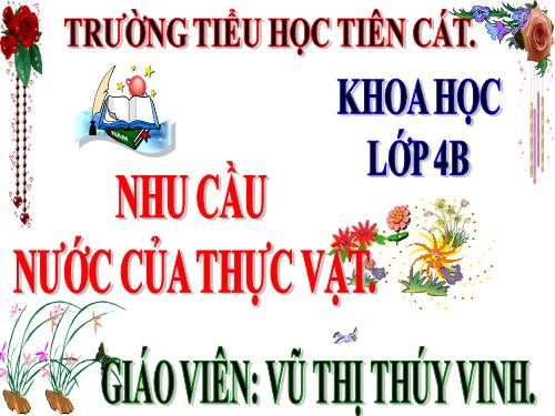 Bài 58. Nhu cầu nước của thực vật