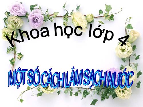 Khoa họclop 4.