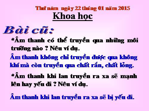Bài 43. Âm thanh trong cuộc sống