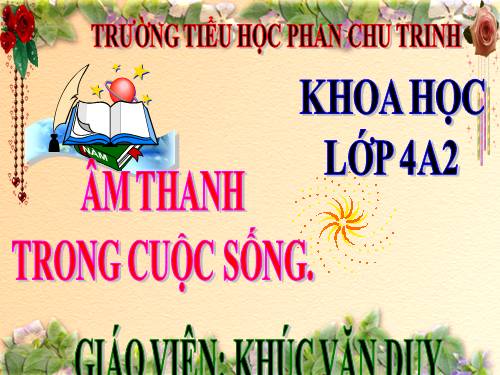 Bài 43. Âm thanh trong cuộc sống