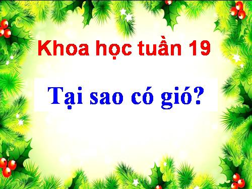 Bài 37. Tại sao có gió?