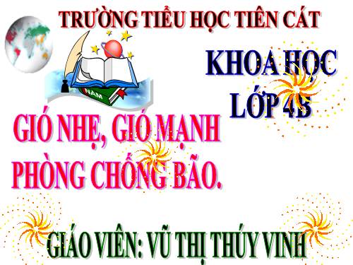 Bài 38. Gió nhẹ, gió mạnh. Phòng chống bão