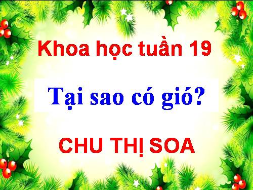 Bài 37. Tại sao có gió?