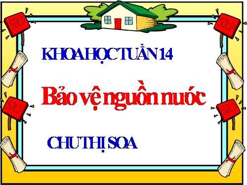 Bài 28. Bảo vệ nguồn nước