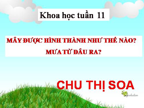 Bài 22. Mây được hình thành như thế nào? Mưa từ đâu ra?