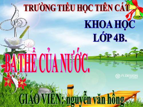 Bài 21. Ba thể của nước