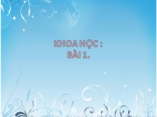 Bài 1. Con người cần gì để sống?