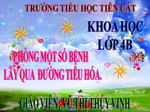 Bài 14. Phòng một số bệnh lây qua đường tiêu hoá