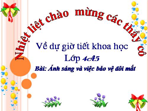 Bài 49. Ánh sáng và việc bảo vệ đôi mắt
