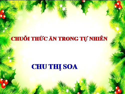 Bài 66. Chuỗi thức ăn trong tự nhiên