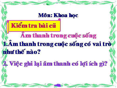 Bài 43. Âm thanh trong cuộc sống