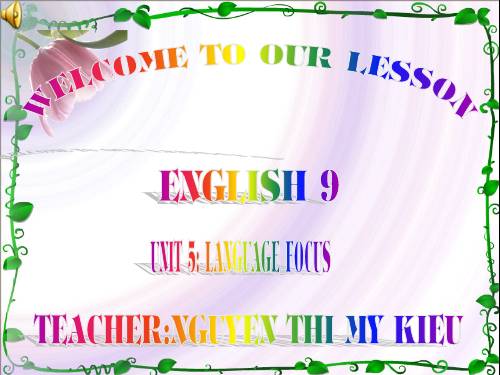 Unit 5. Things I do