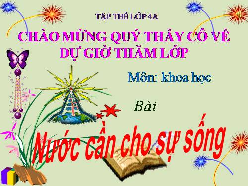 Bài 24. Nước cần cho sự sống
