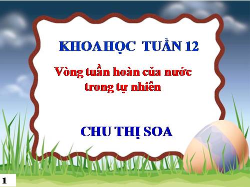Bài 23. Sơ đồ vòng tuần hoàn của nước trong tự nhiên
