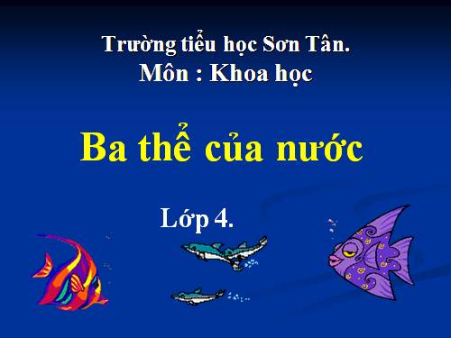Bài 21. Ba thể của nước