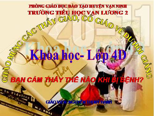 Bài 15. Bạn cảm thấy thế nào khi bị bệnh?
