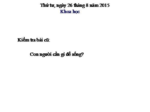 Bài 2. Trao đổi chất ở người