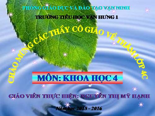 Bài 24. Nước cần cho sự sống