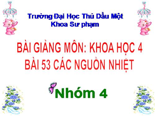 Bài 53. Các nguồn nhiệt