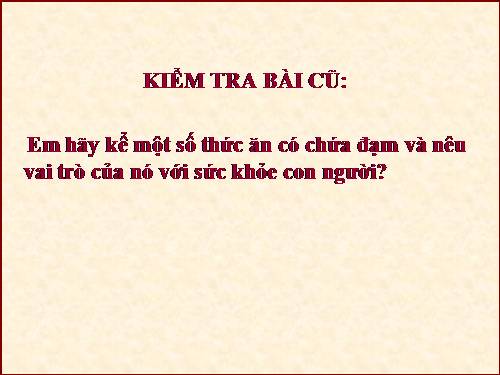 Bài 6. Vai trò của vi-ta -min, chất khoáng và chất xơ