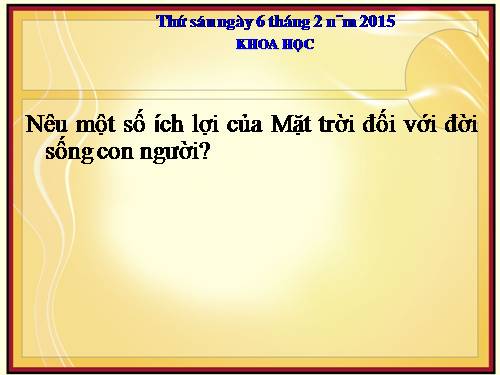 Bài 47. Ánh sáng cần cho sự sống
