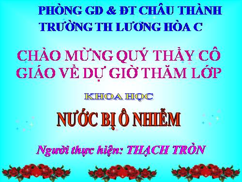 Bài 25. Nước bị ô nhiễm