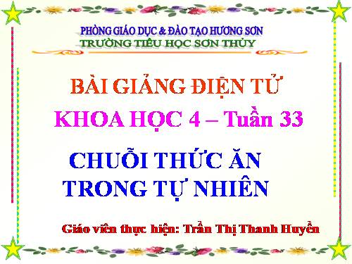 Bài 66. Chuỗi thức ăn trong tự nhiên