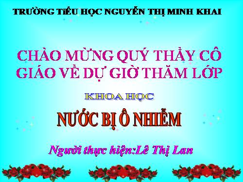 Bài 25. Nước bị ô nhiễm