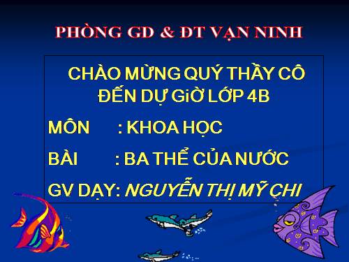 Bài 21. Ba thể của nước