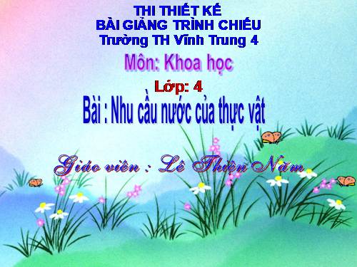 Bài 58. Nhu cầu nước của thực vật