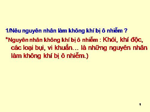 Bài 40. Bảo vệ bầu không khí trong sạch